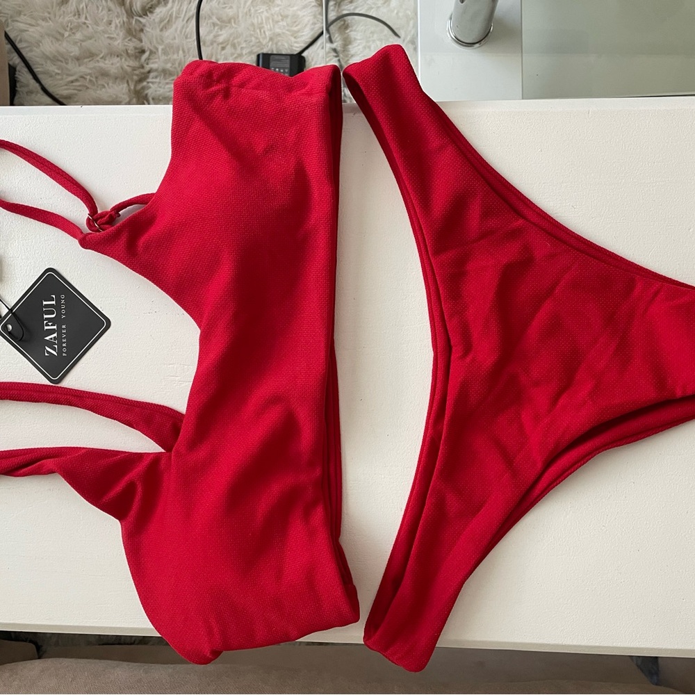 Women's Red Bikini Set